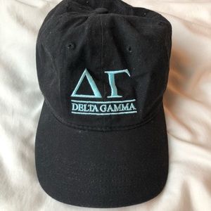 Delta gamma dad hat baseball cap sorority blue blk